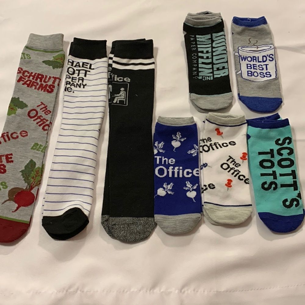 Dunder Mifflin – The Office Men’s sock assortment eight pair